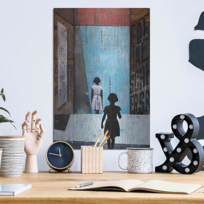 Luxe Metal Art 'DOPPELGÄNGER' by DB Waterman,12x16