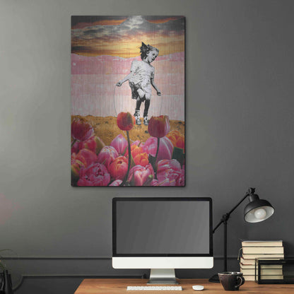 Luxe Metal Art 'DOUBLE DUTCH' by DB Waterman,24x36