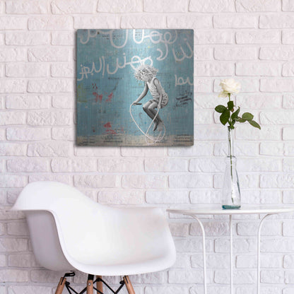 Luxe Metal Art 'FREESTYLER AF' by DB Waterman,24x24