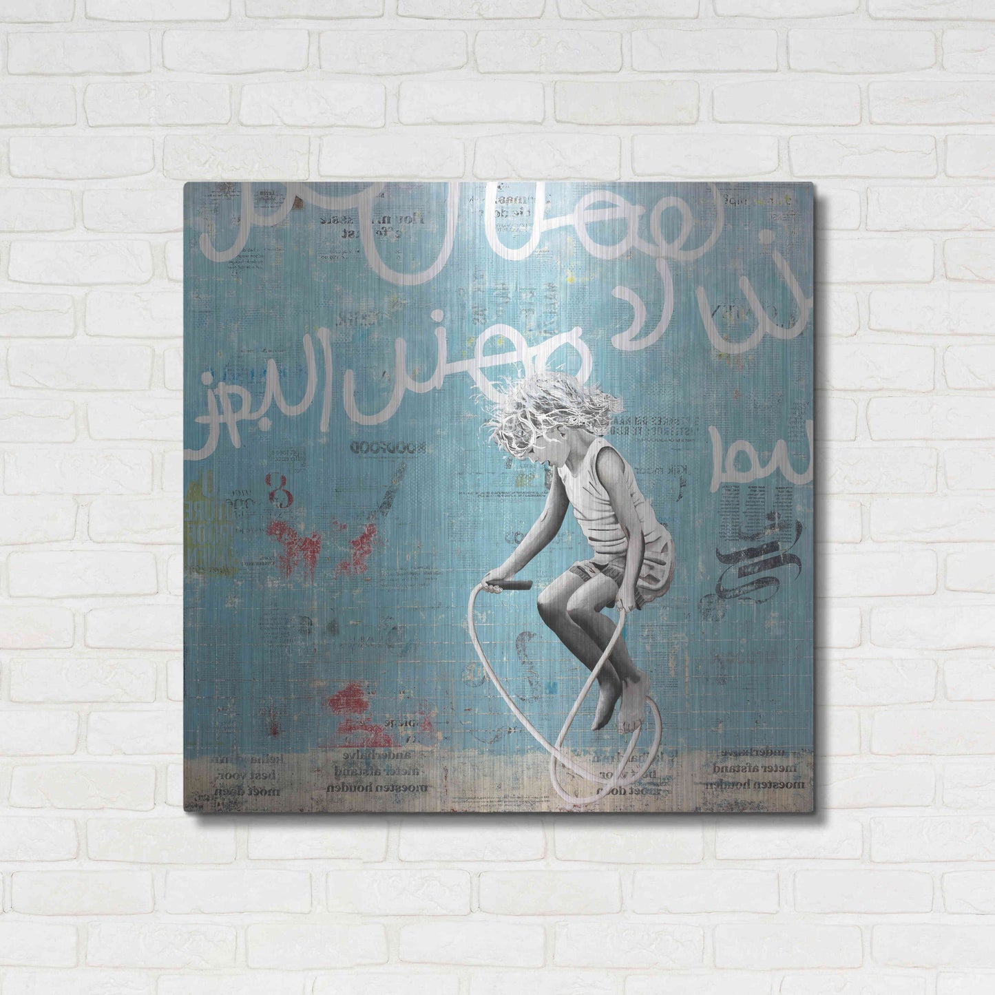 Luxe Metal Art 'FREESTYLER AF' by DB Waterman,36x36