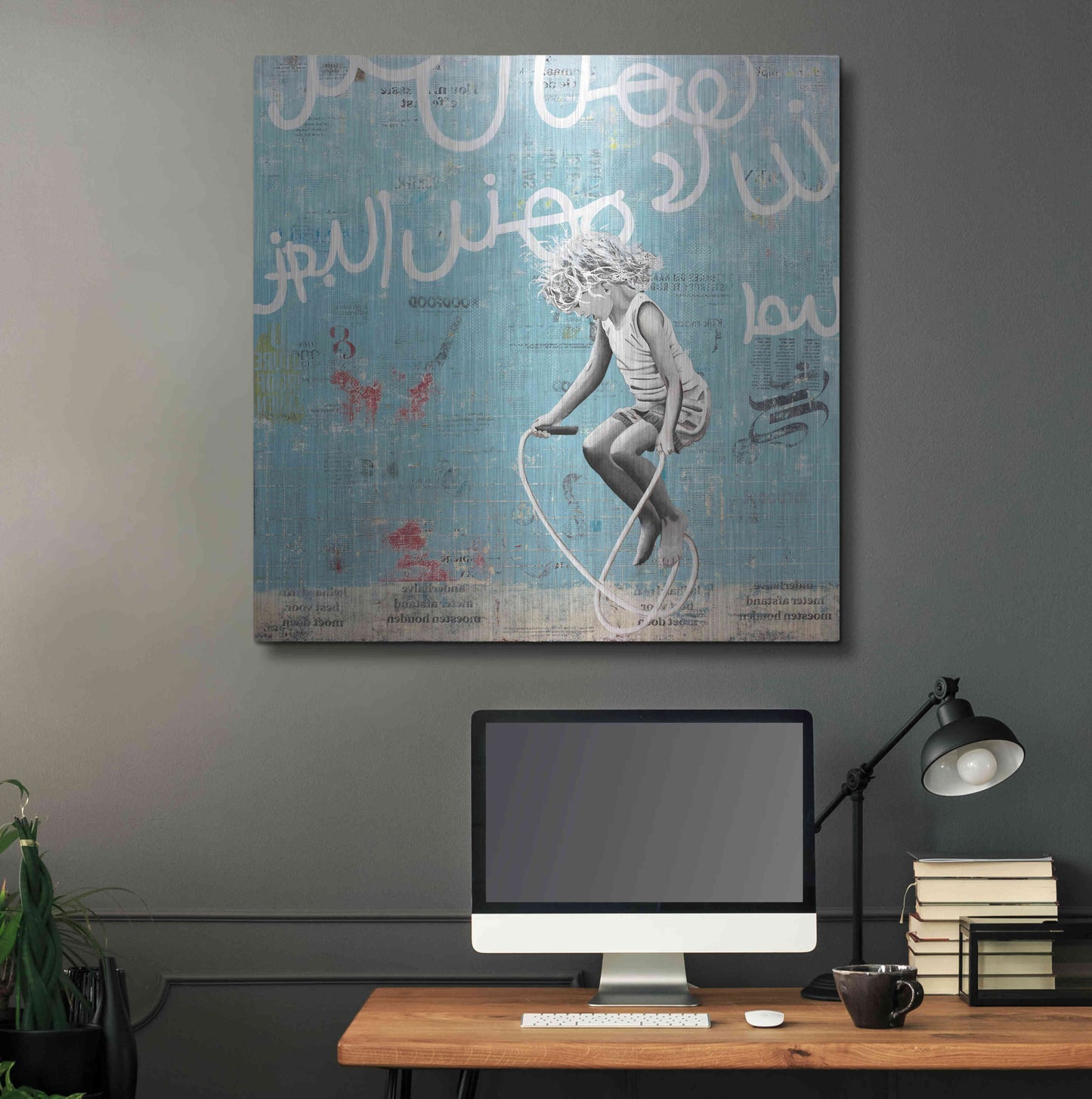 Luxe Metal Art 'FREESTYLER AF' by DB Waterman,36x36