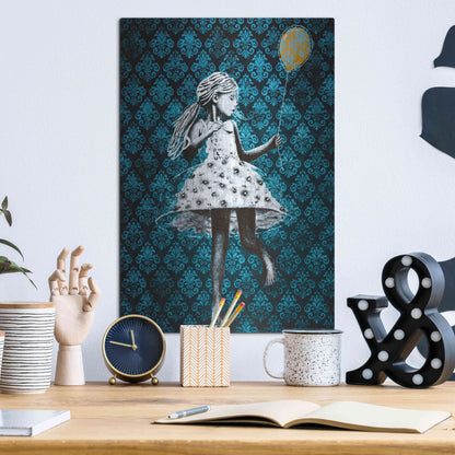 Luxe Metal Art 'IN THE MOOD FOR DANCING' by DB Waterman,12x16