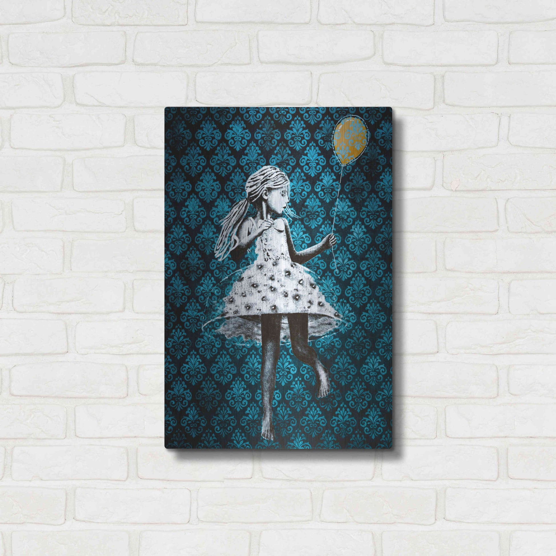 Luxe Metal Art 'IN THE MOOD FOR DANCING' by DB Waterman,16x24