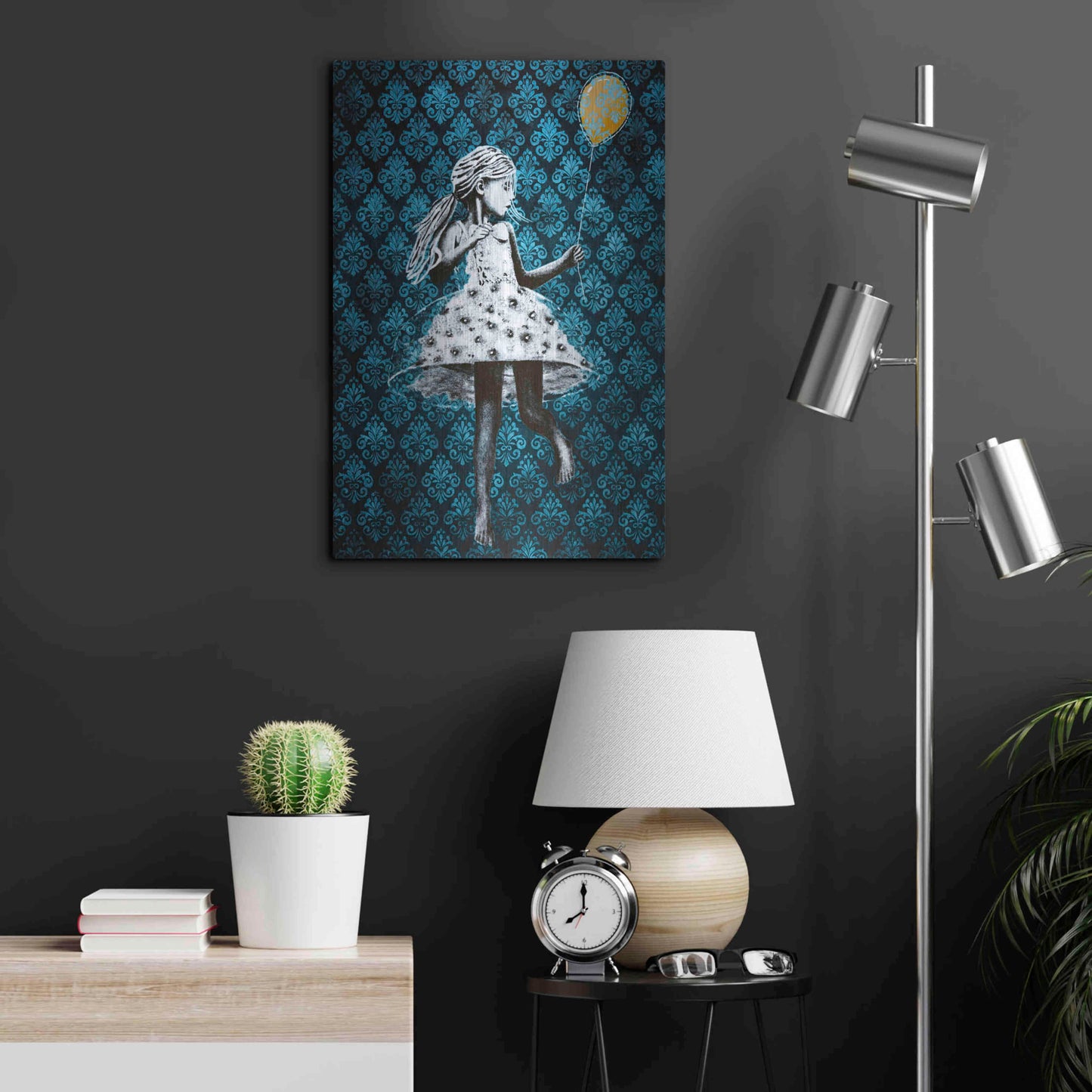 Luxe Metal Art 'IN THE MOOD FOR DANCING' by DB Waterman,16x24