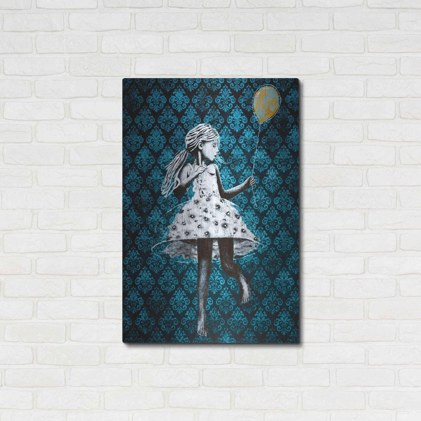 Luxe Metal Art 'IN THE MOOD FOR DANCING' by DB Waterman,24x36