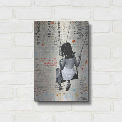 Luxe Metal Art 'INDIAN SUMMER SWING' by DB Waterman,12x16