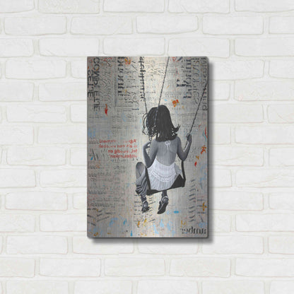 Luxe Metal Art 'INDIAN SUMMER SWING' by DB Waterman,16x24