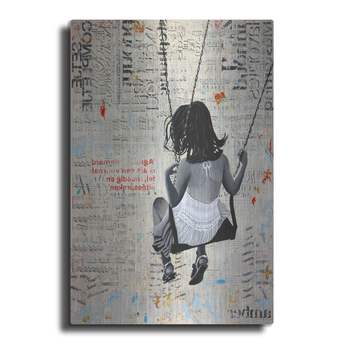 Luxe Metal Art 'INDIAN SUMMER SWING' by DB Waterman