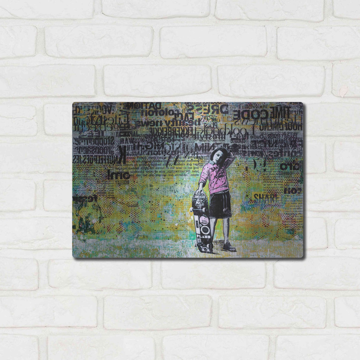 Luxe Metal Art 'JUST BECAUSE' by DB Waterman,16x12