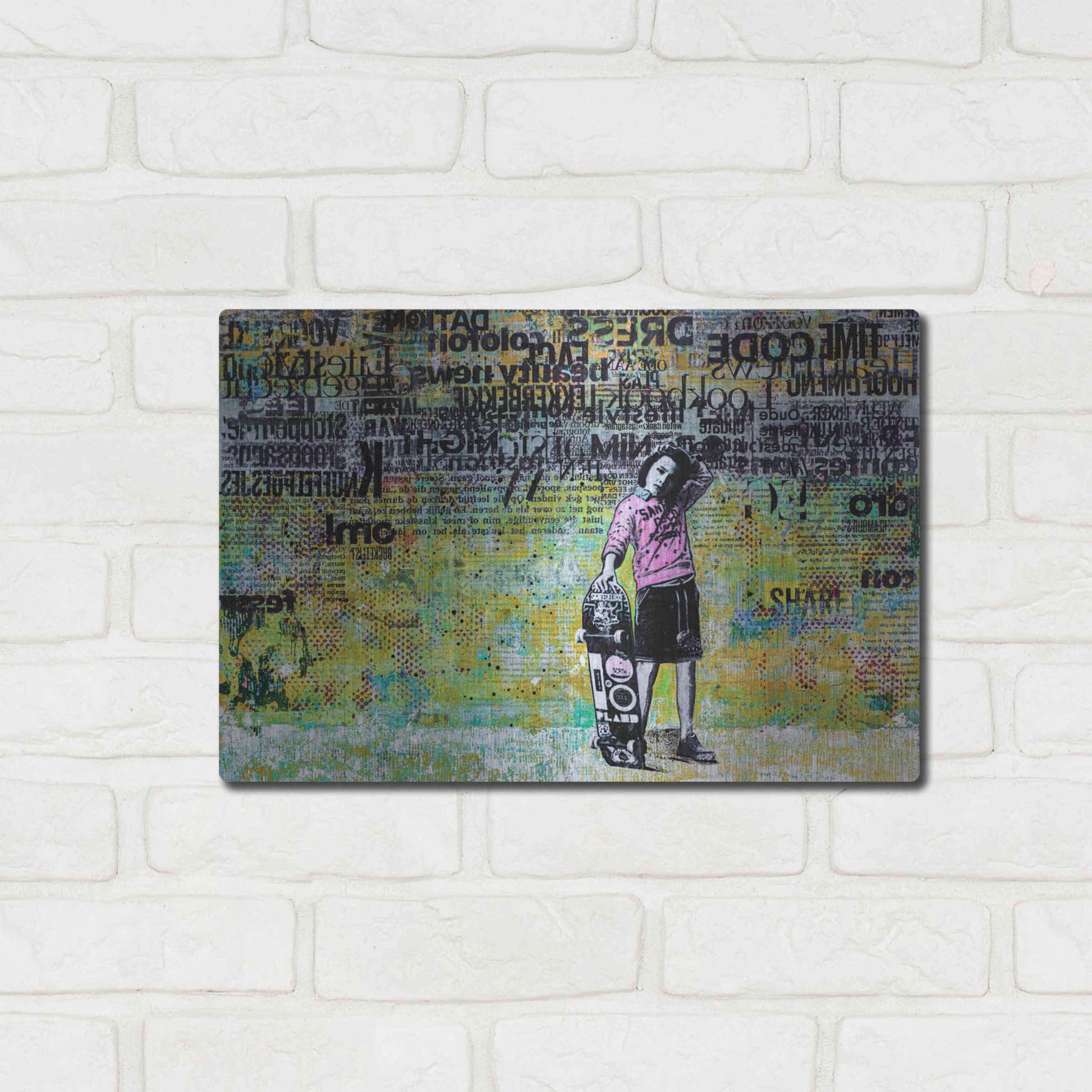 Luxe Metal Art 'JUST BECAUSE' by DB Waterman,16x12