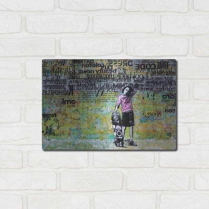 Luxe Metal Art 'JUST BECAUSE' by DB Waterman,16x12