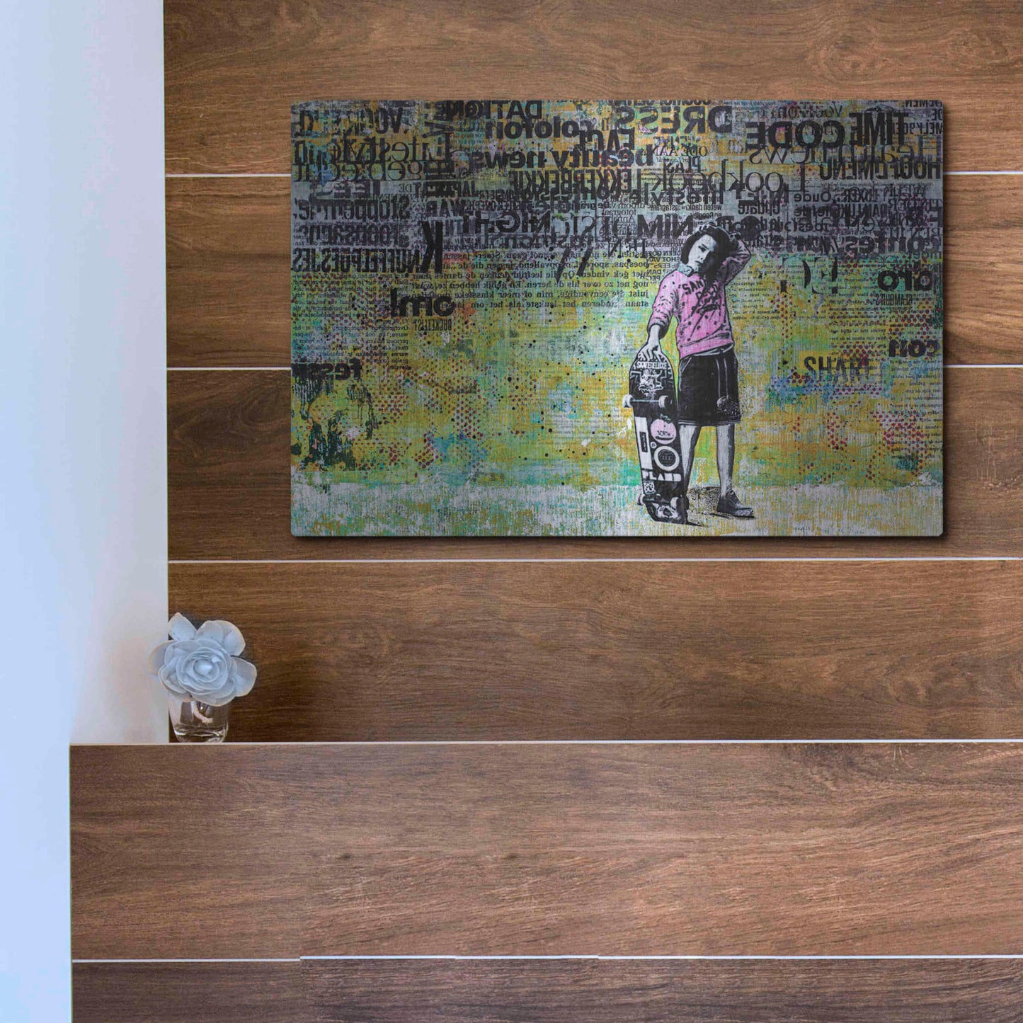 Luxe Metal Art 'JUST BECAUSE' by DB Waterman,16x12