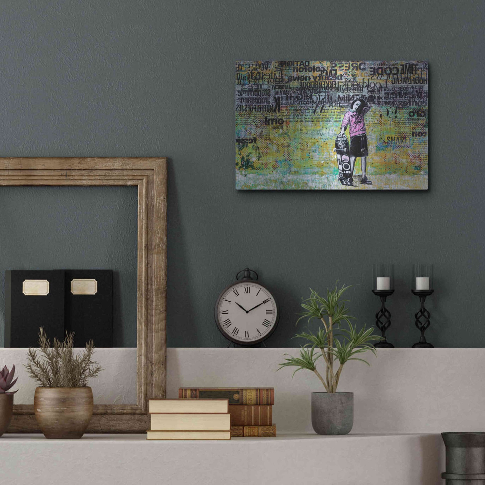 Luxe Metal Art 'JUST BECAUSE' by DB Waterman,16x12