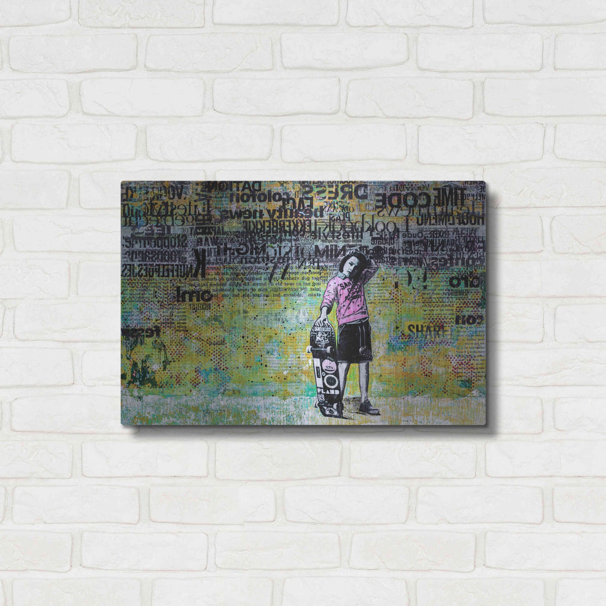 Luxe Metal Art 'JUST BECAUSE' by DB Waterman,24x16