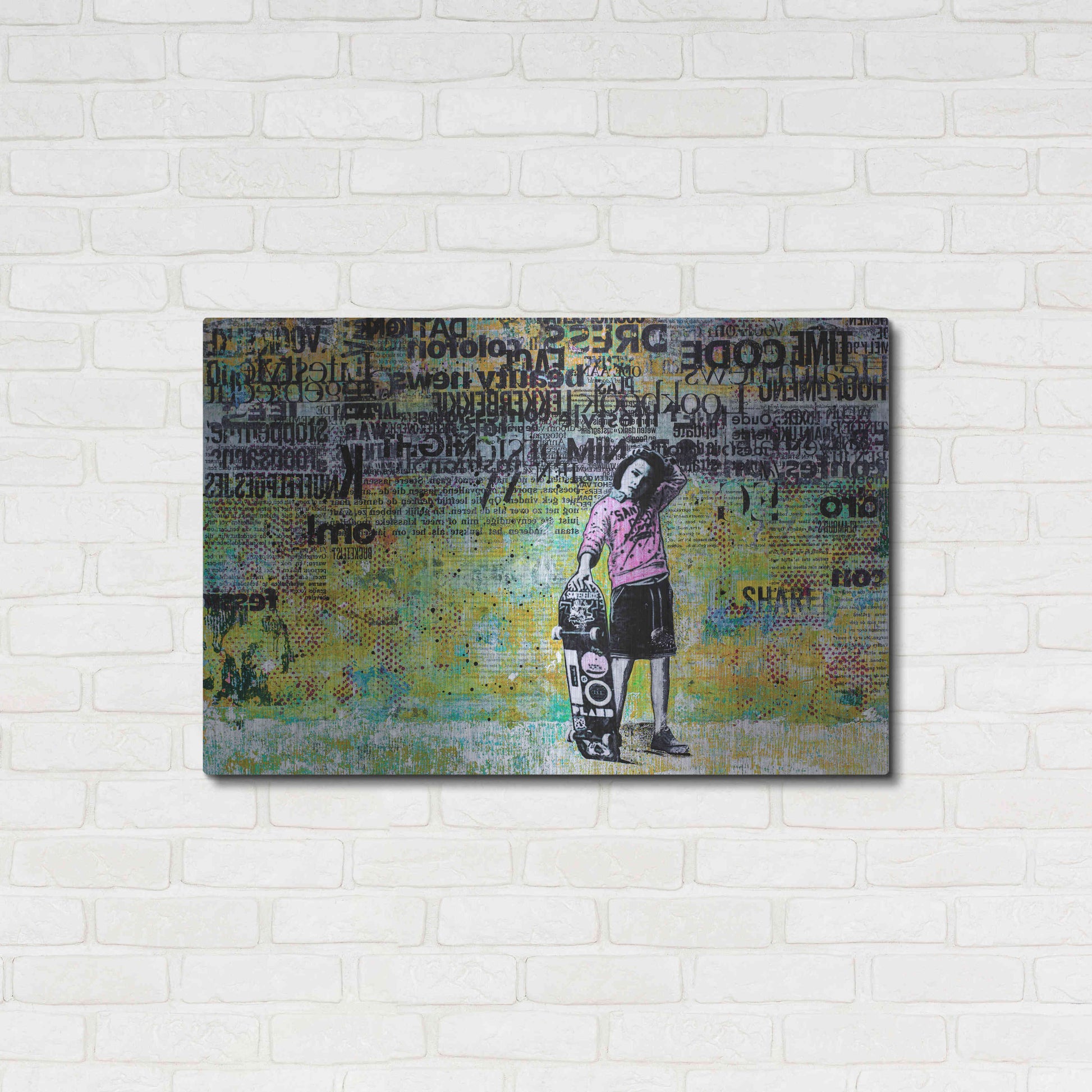 Luxe Metal Art 'JUST BECAUSE' by DB Waterman,36x24