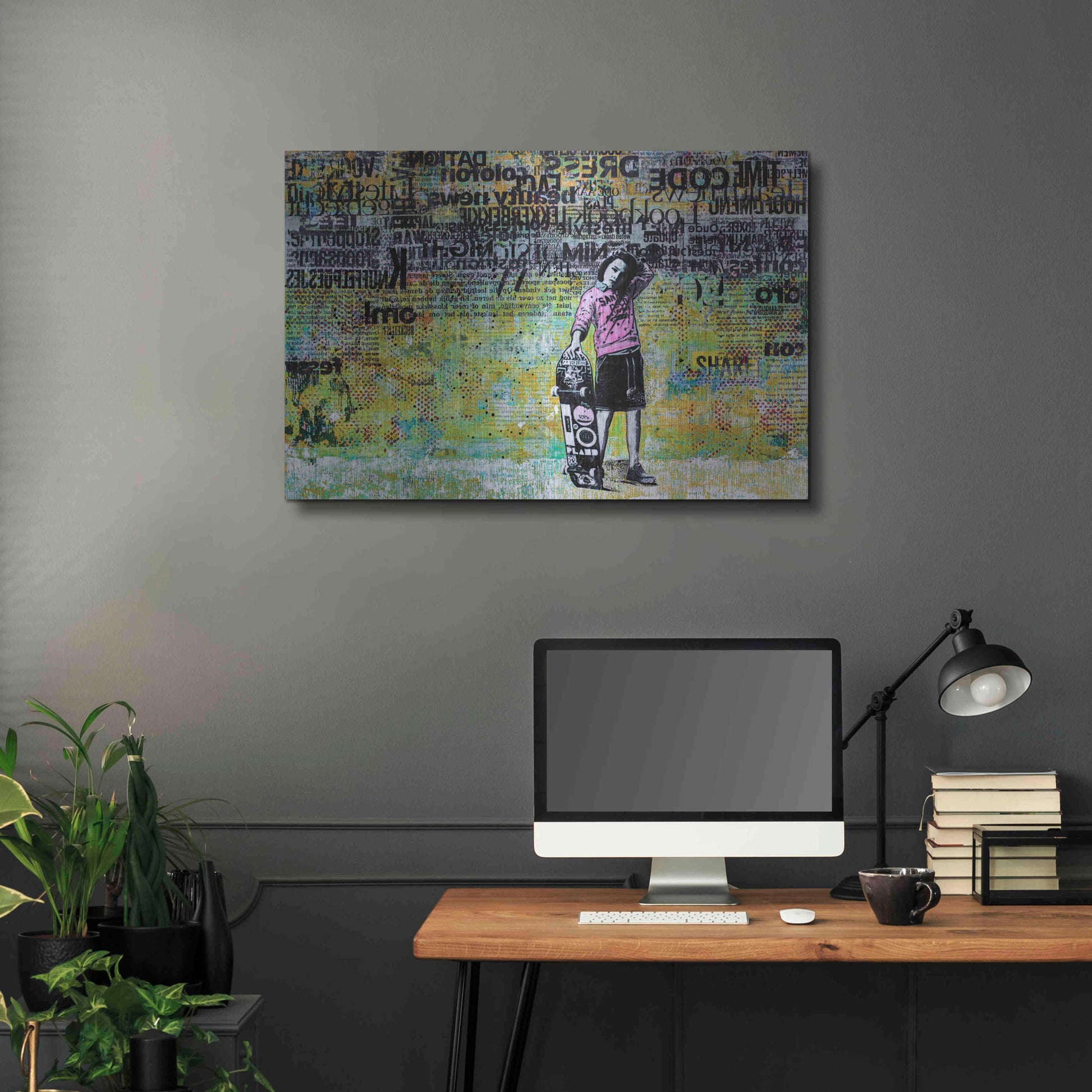 Luxe Metal Art 'JUST BECAUSE' by DB Waterman,36x24