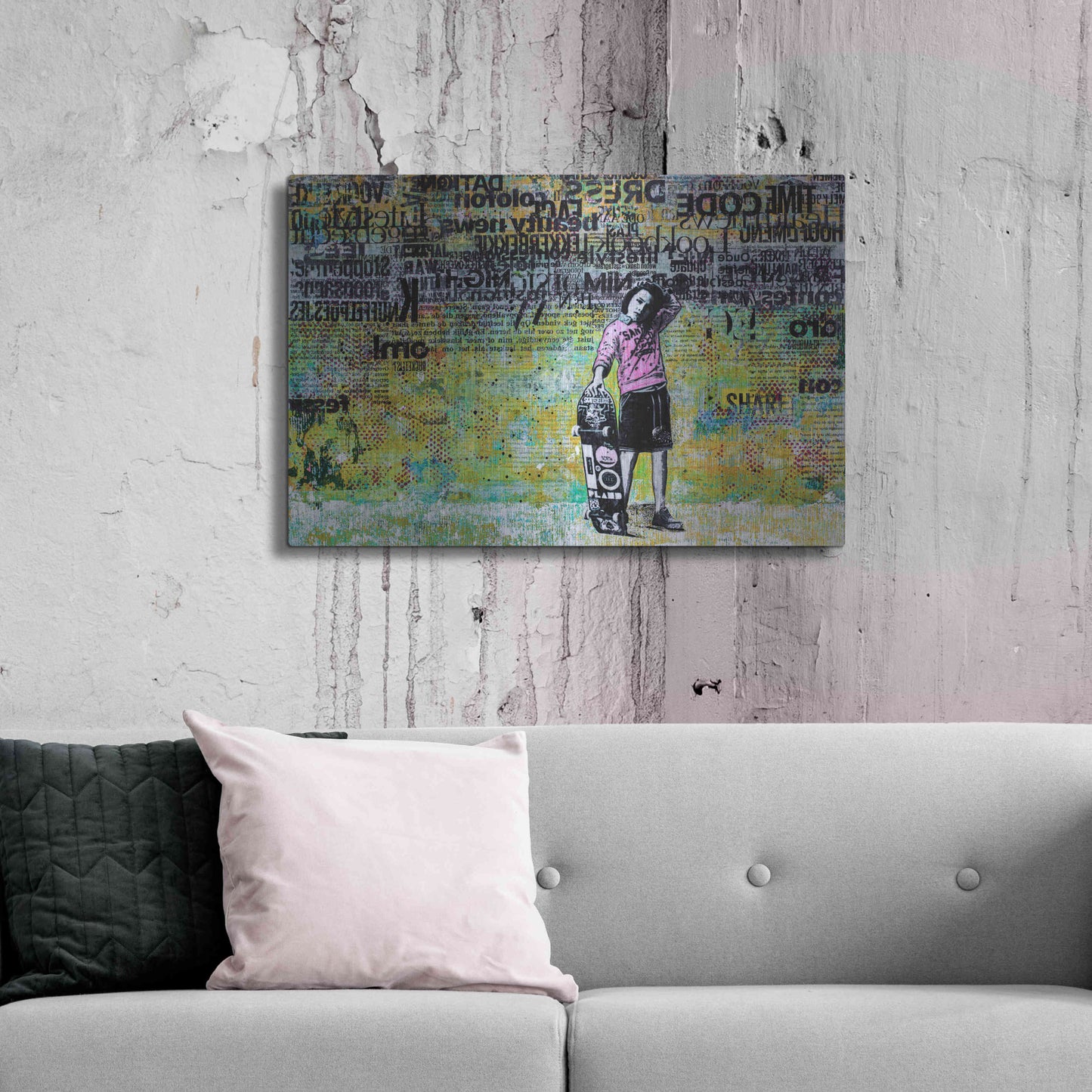 Luxe Metal Art 'JUST BECAUSE' by DB Waterman,36x24