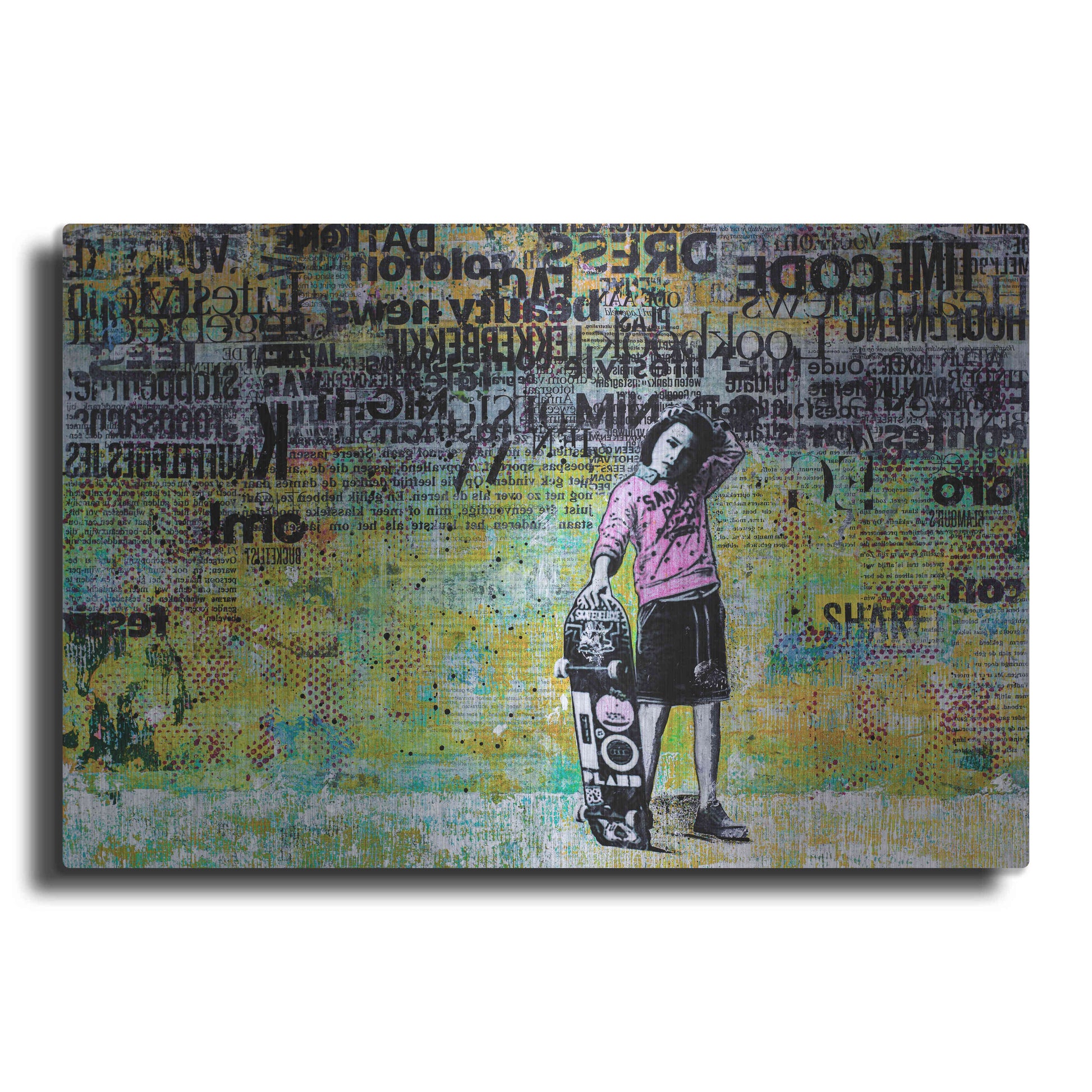 Luxe Metal Art 'JUST BECAUSE' by DB Waterman