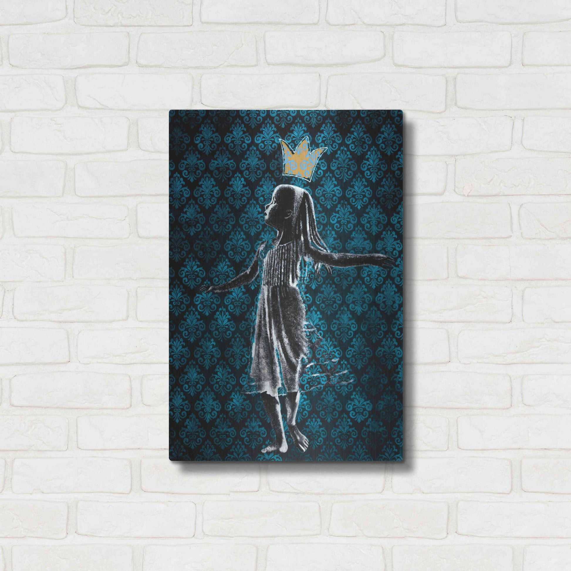 Luxe Metal Art 'LITTLE DANCING QUEEN' by DB Waterman,16x24