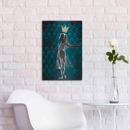 Luxe Metal Art 'LITTLE DANCING QUEEN' by DB Waterman,16x24