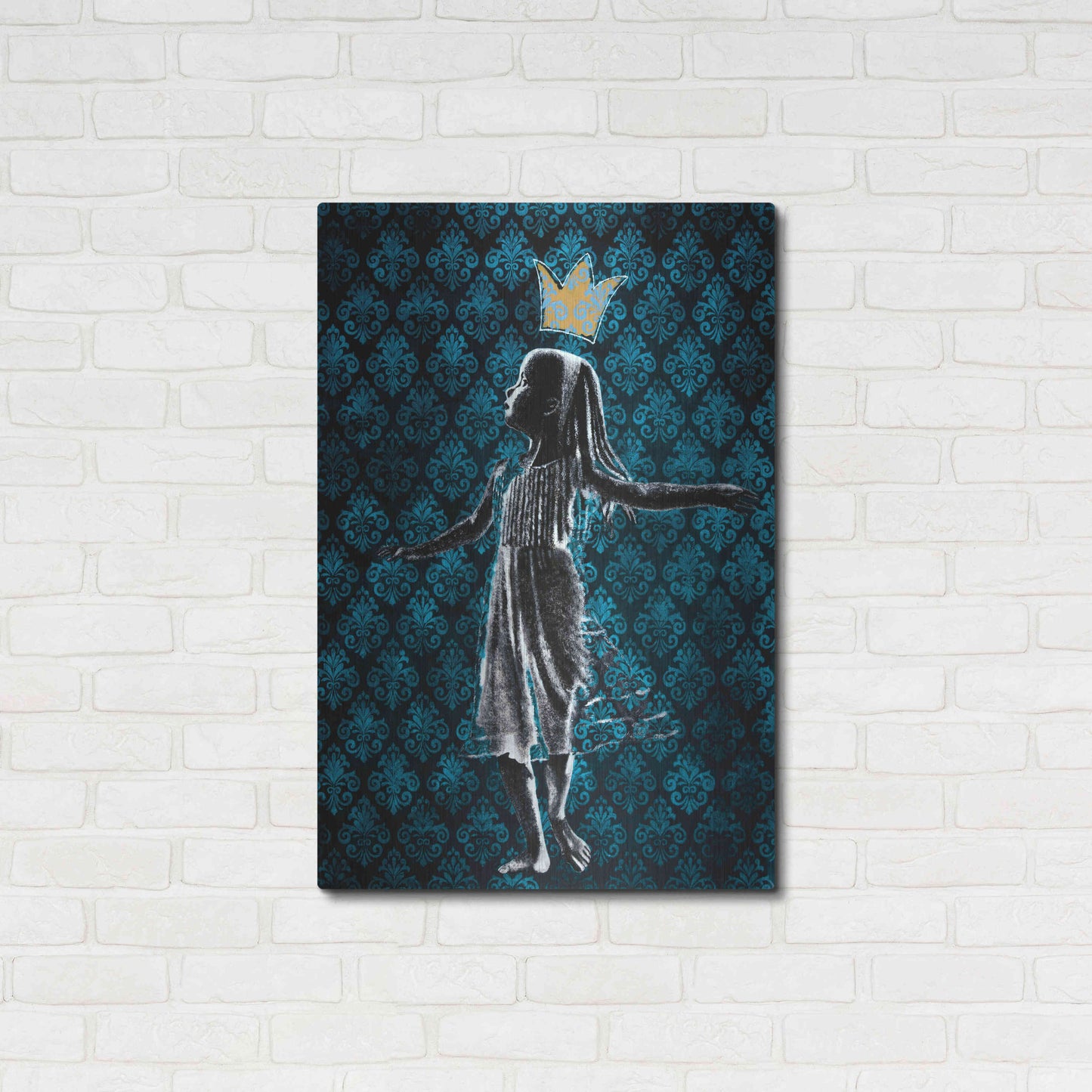 Luxe Metal Art 'LITTLE DANCING QUEEN' by DB Waterman,24x36