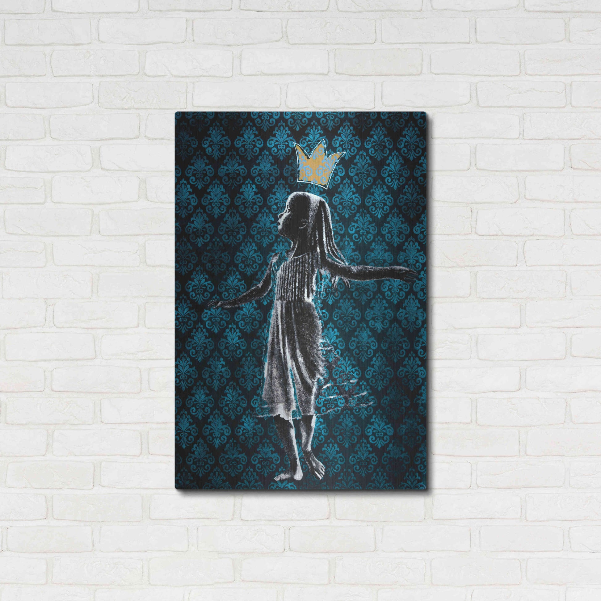 Luxe Metal Art 'LITTLE DANCING QUEEN' by DB Waterman,24x36