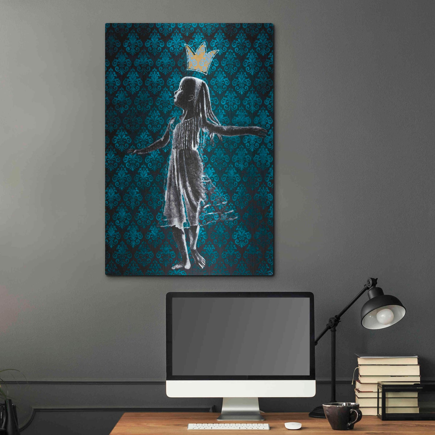 Luxe Metal Art 'LITTLE DANCING QUEEN' by DB Waterman,24x36