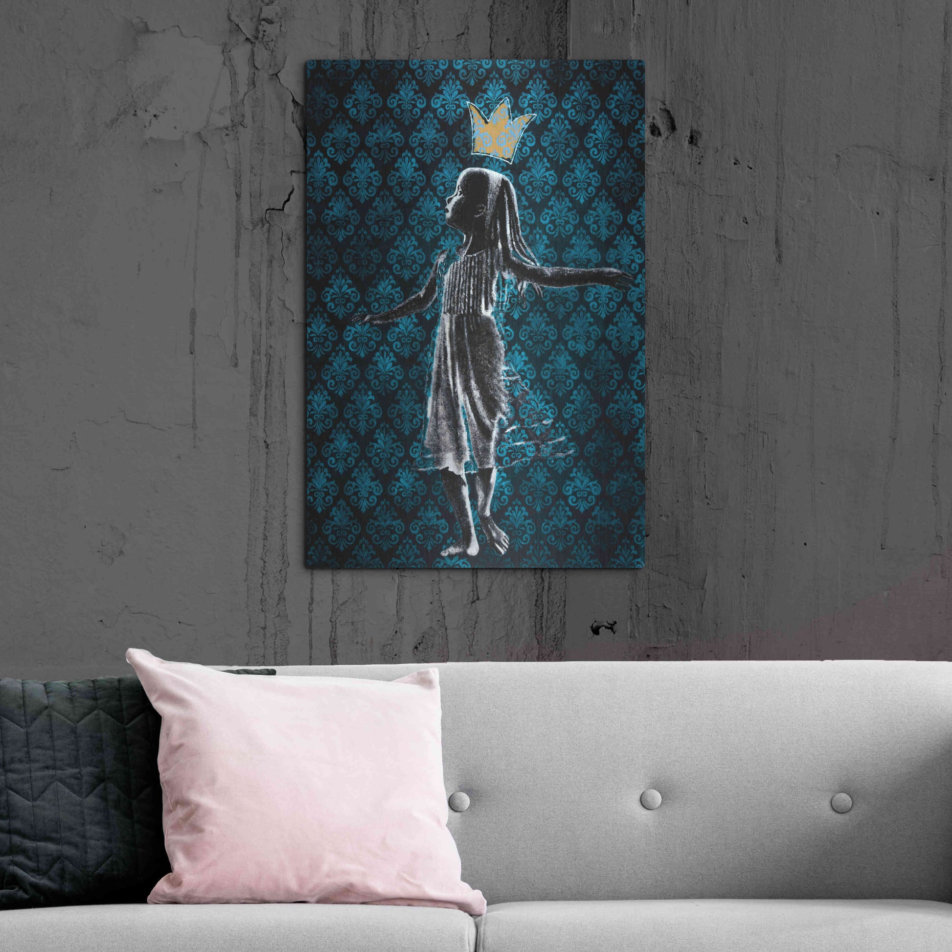 Luxe Metal Art 'LITTLE DANCING QUEEN' by DB Waterman,24x36