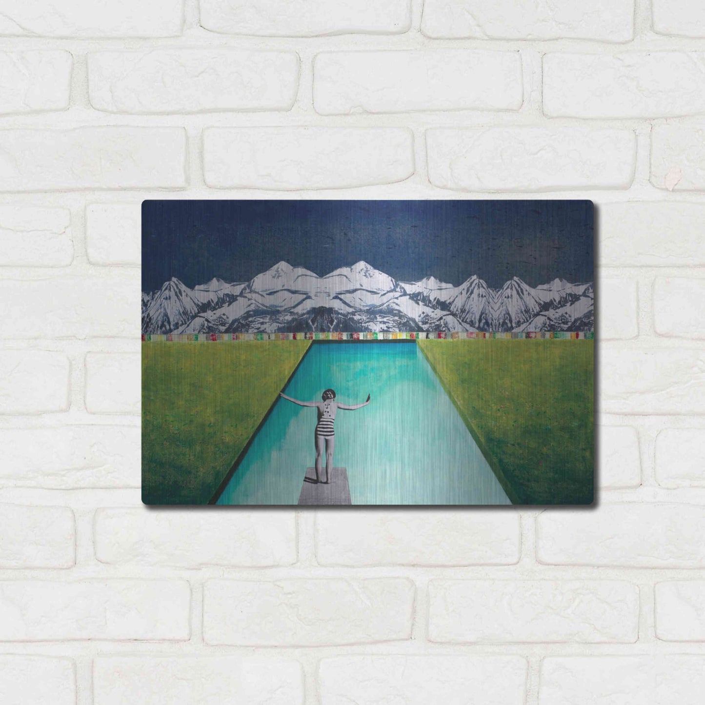 Luxe Metal Art 'PRINT' by DB Waterman,16x12