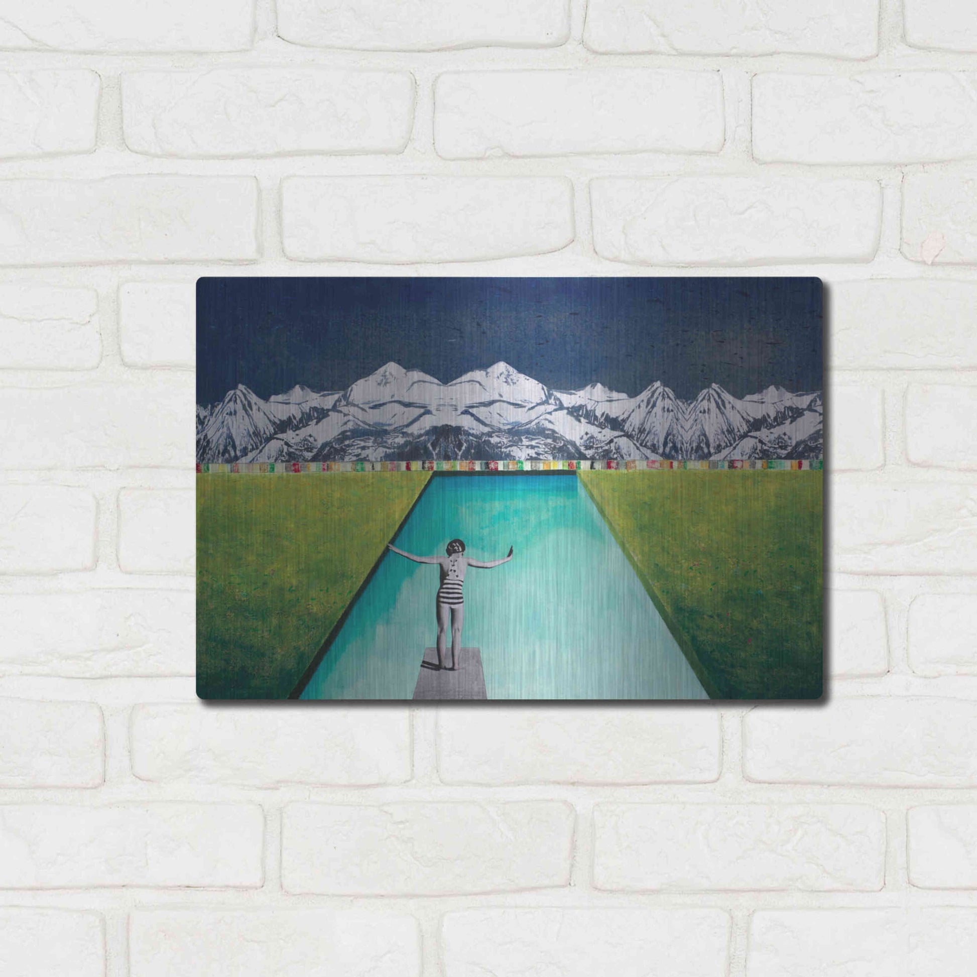 Luxe Metal Art 'PRINT' by DB Waterman,16x12