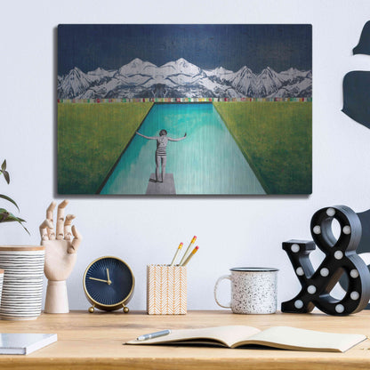 Luxe Metal Art 'PRINT' by DB Waterman,16x12