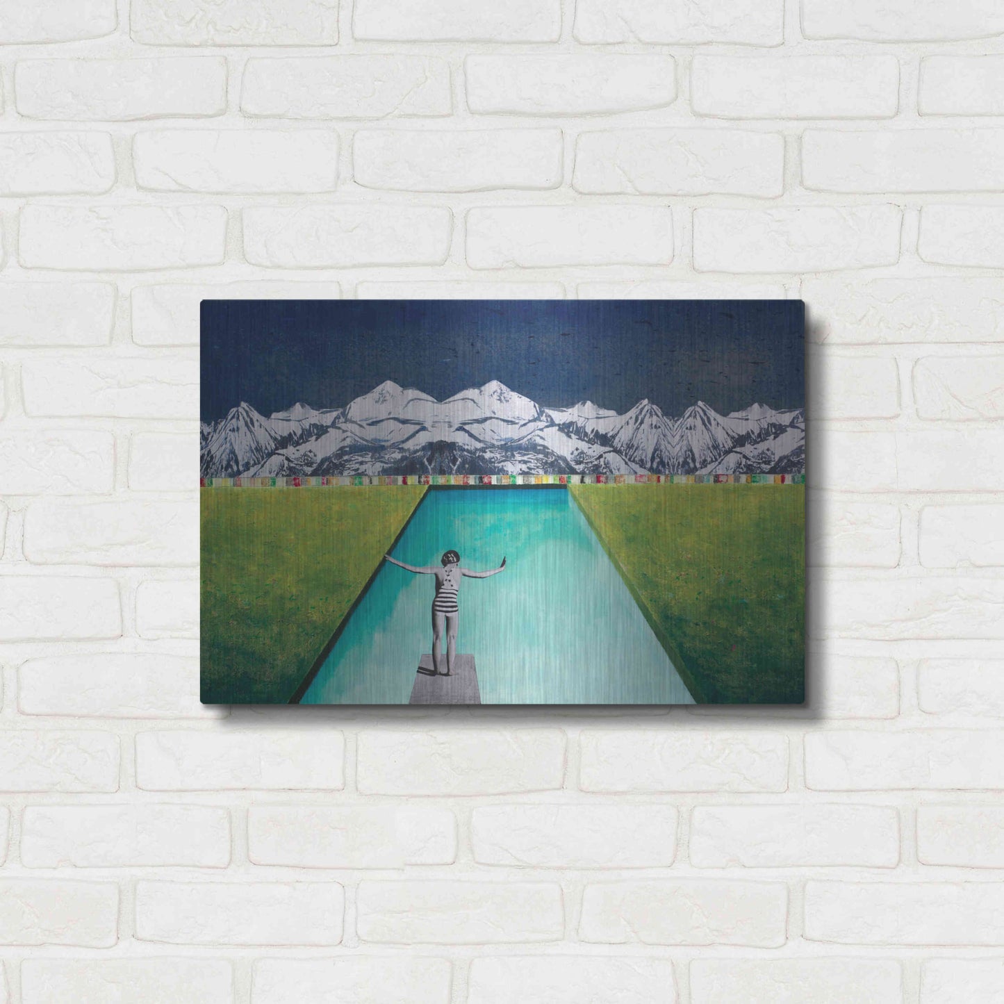Luxe Metal Art 'PRINT' by DB Waterman,24x16