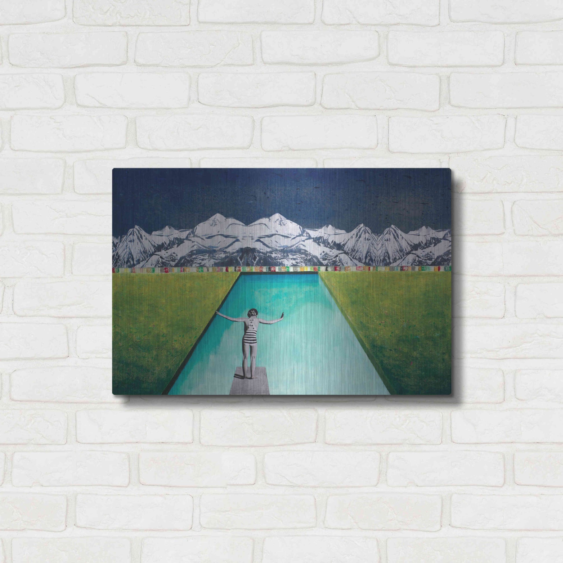 Luxe Metal Art 'PRINT' by DB Waterman,24x16