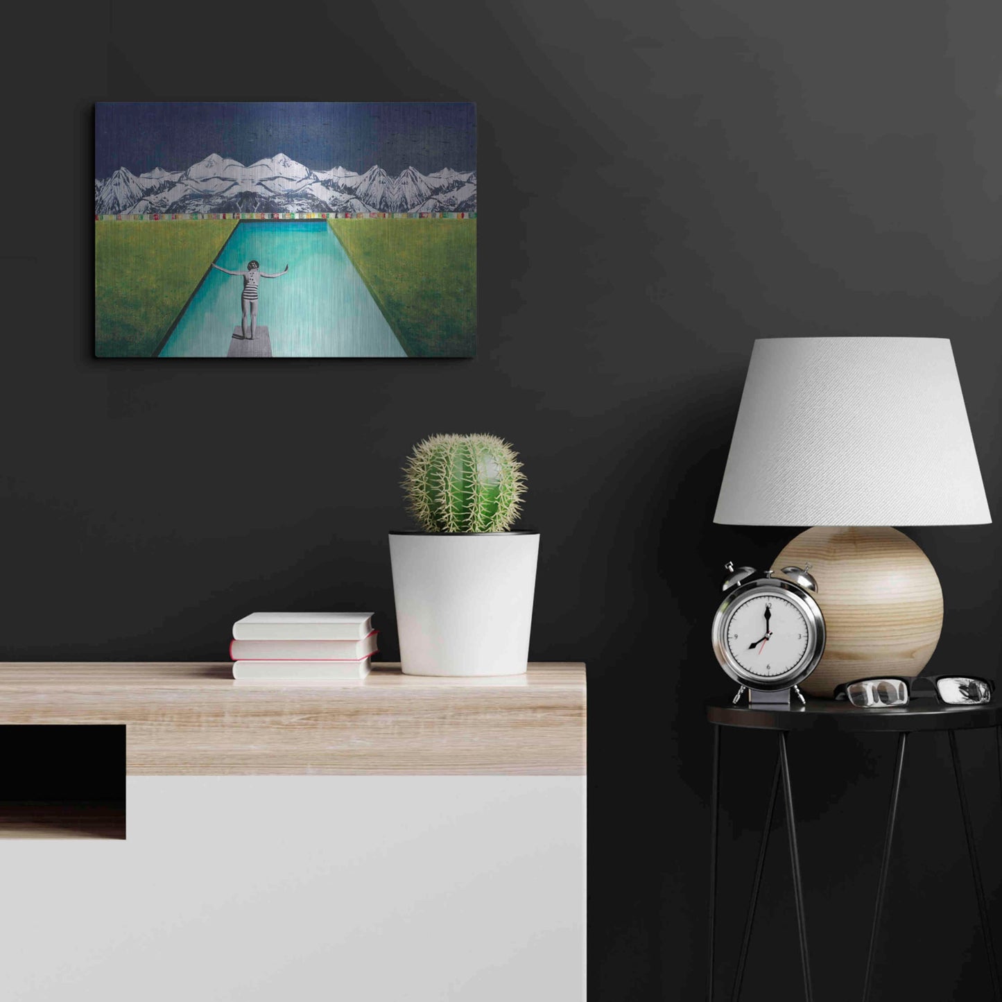 Luxe Metal Art 'PRINT' by DB Waterman,24x16