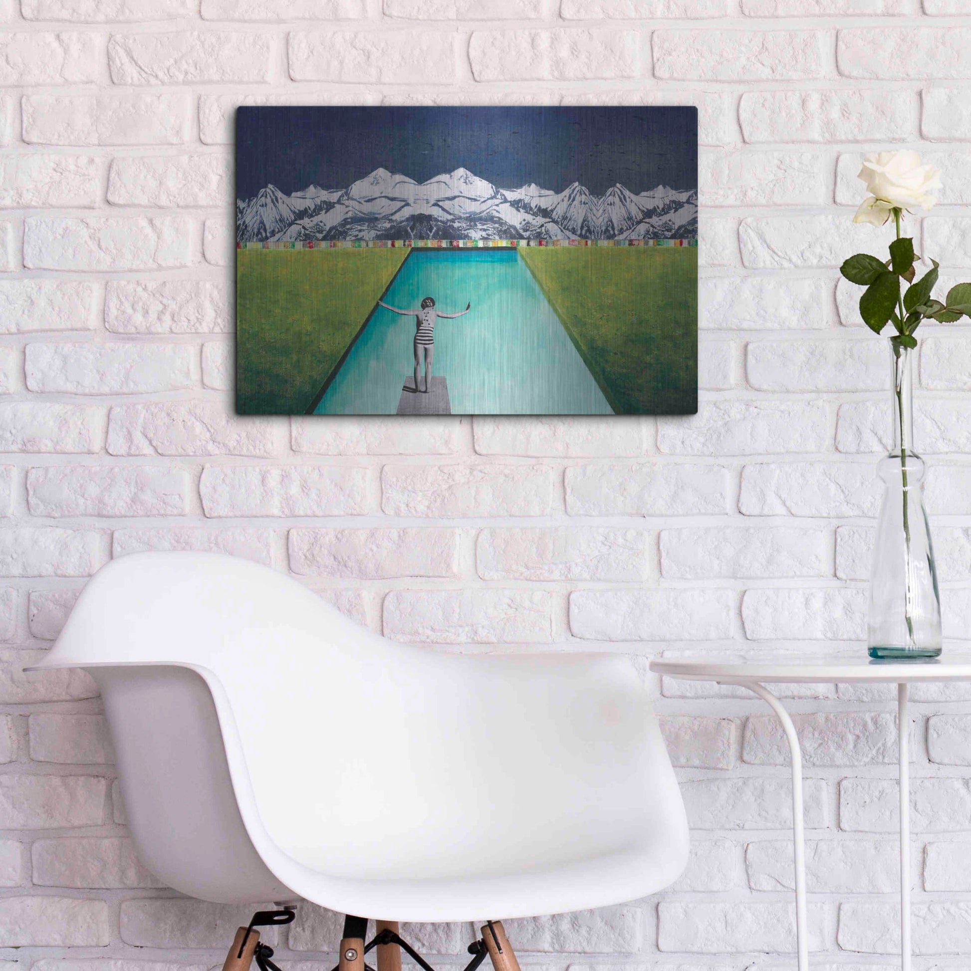 Luxe Metal Art 'PRINT' by DB Waterman,24x16