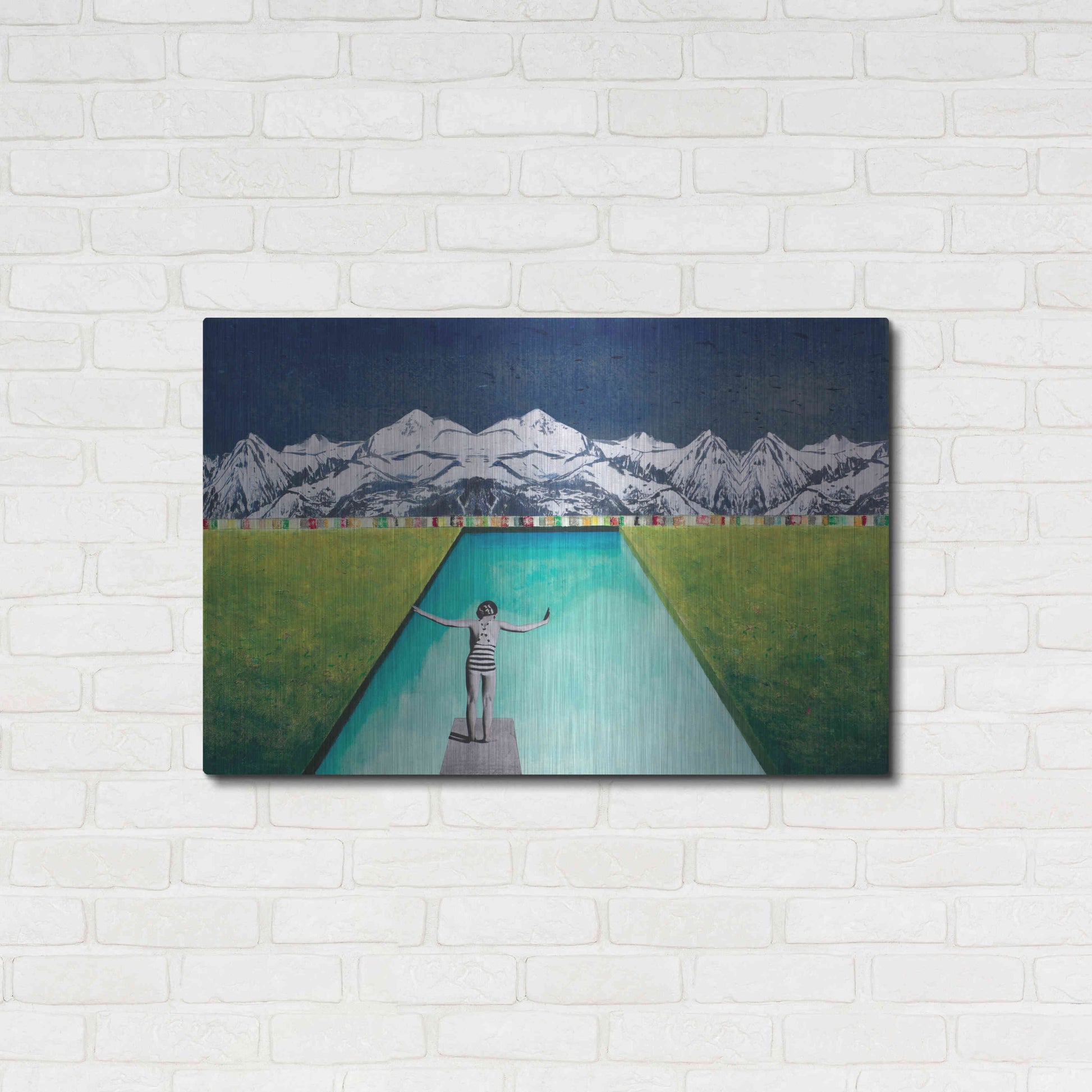 Luxe Metal Art 'PRINT' by DB Waterman,36x24