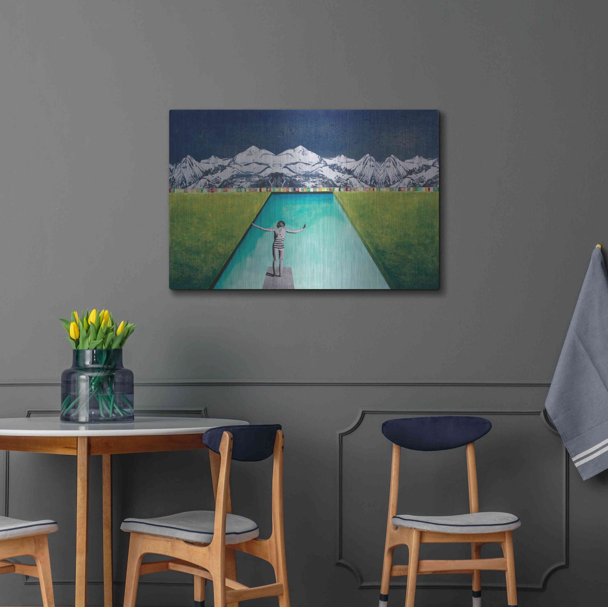 Luxe Metal Art 'PRINT' by DB Waterman,36x24