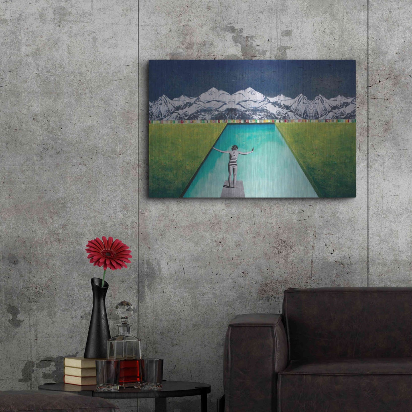 Luxe Metal Art 'PRINT' by DB Waterman,36x24
