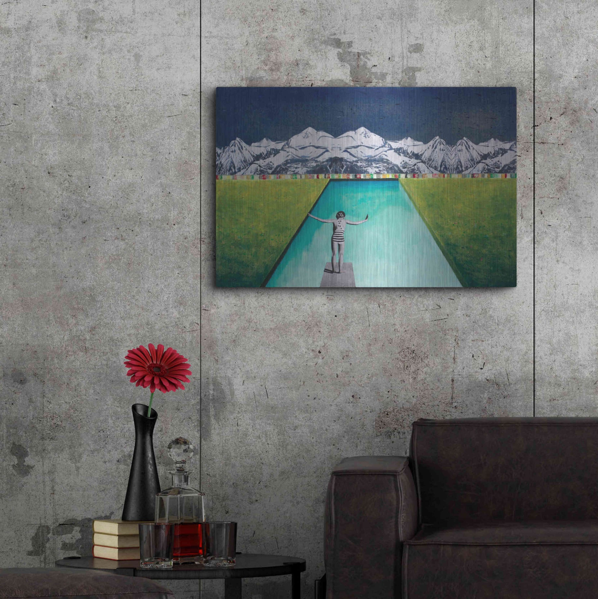 Luxe Metal Art 'PRINT' by DB Waterman,36x24
