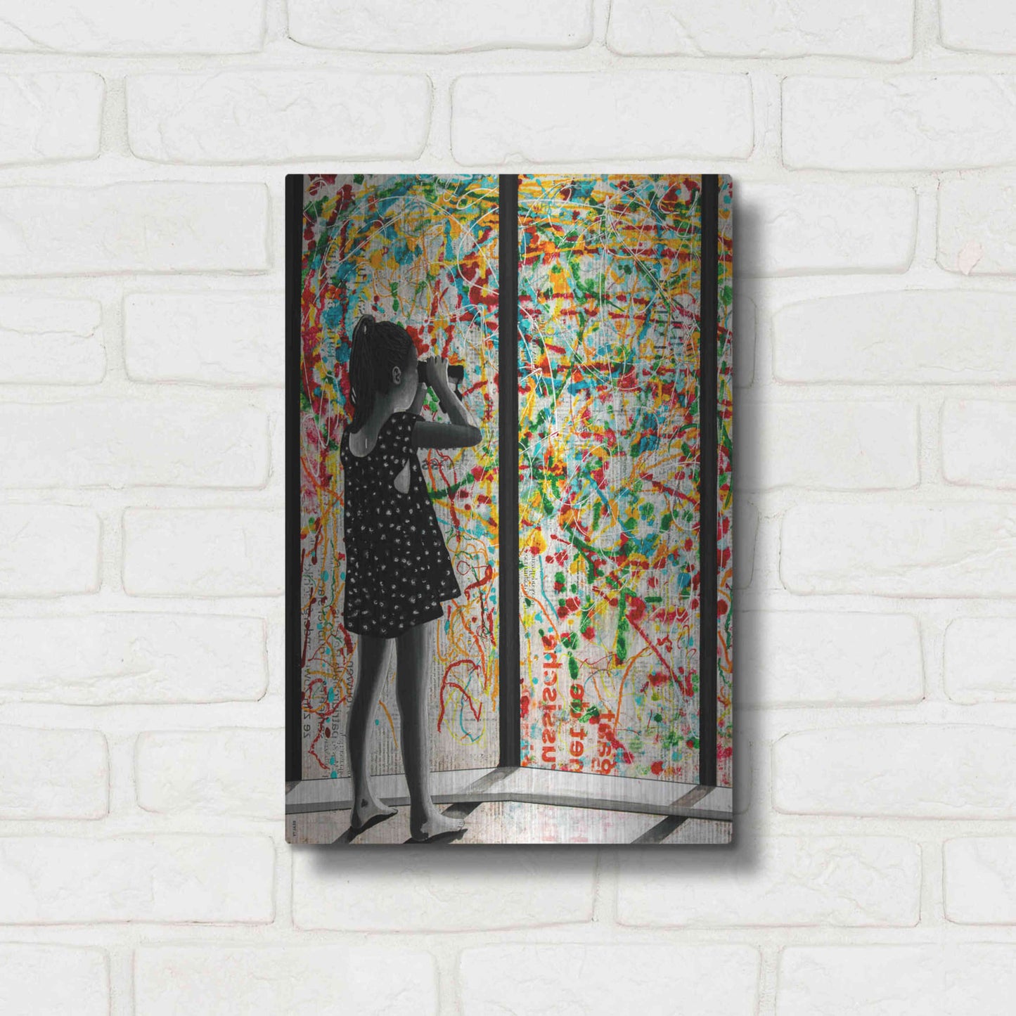 Luxe Metal Art 'ROOM WITH A VIEW' by DB Waterman,12x16
