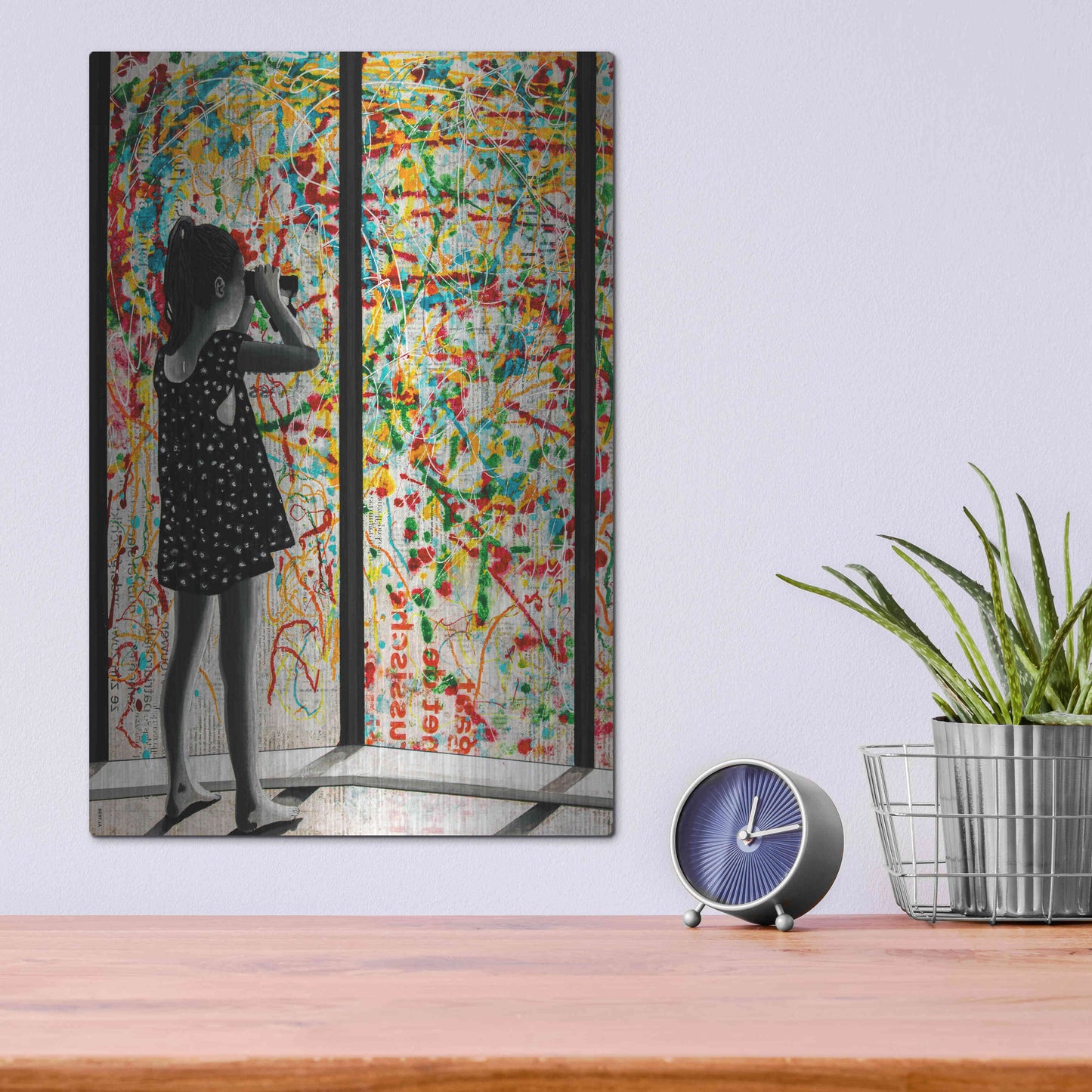 Luxe Metal Art 'ROOM WITH A VIEW' by DB Waterman,12x16