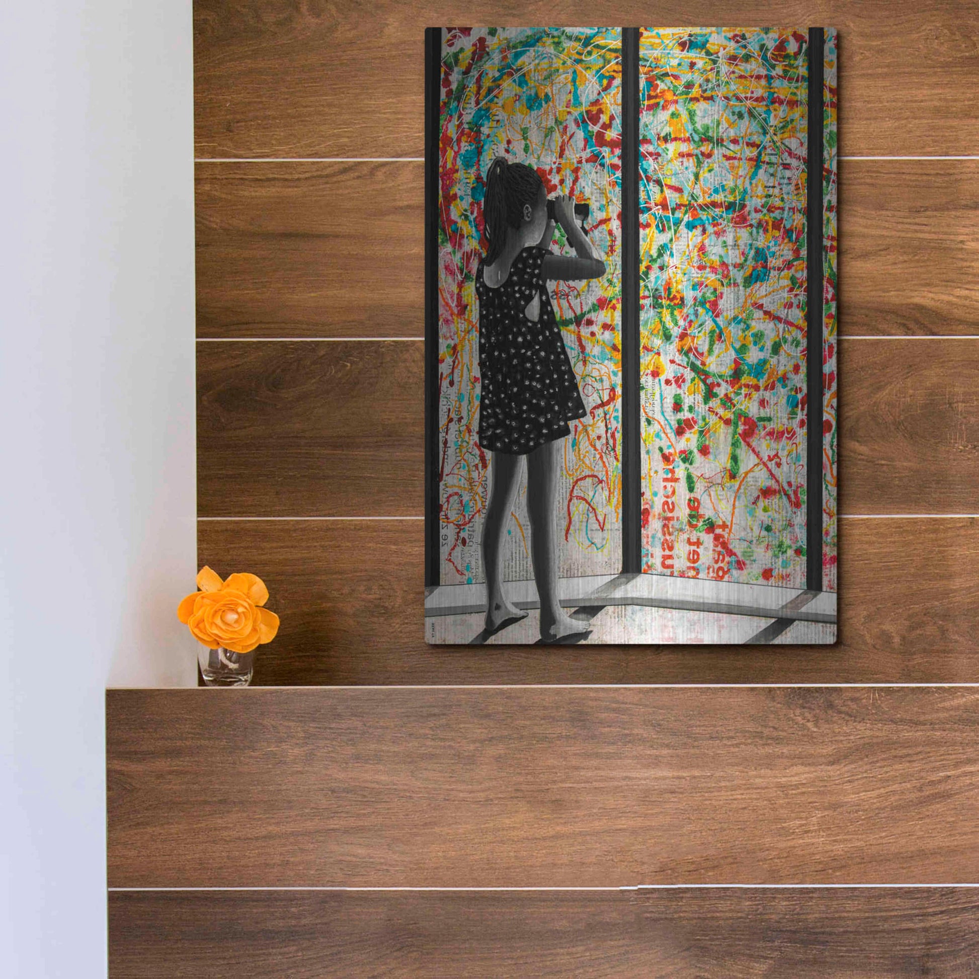 Luxe Metal Art 'ROOM WITH A VIEW' by DB Waterman,12x16