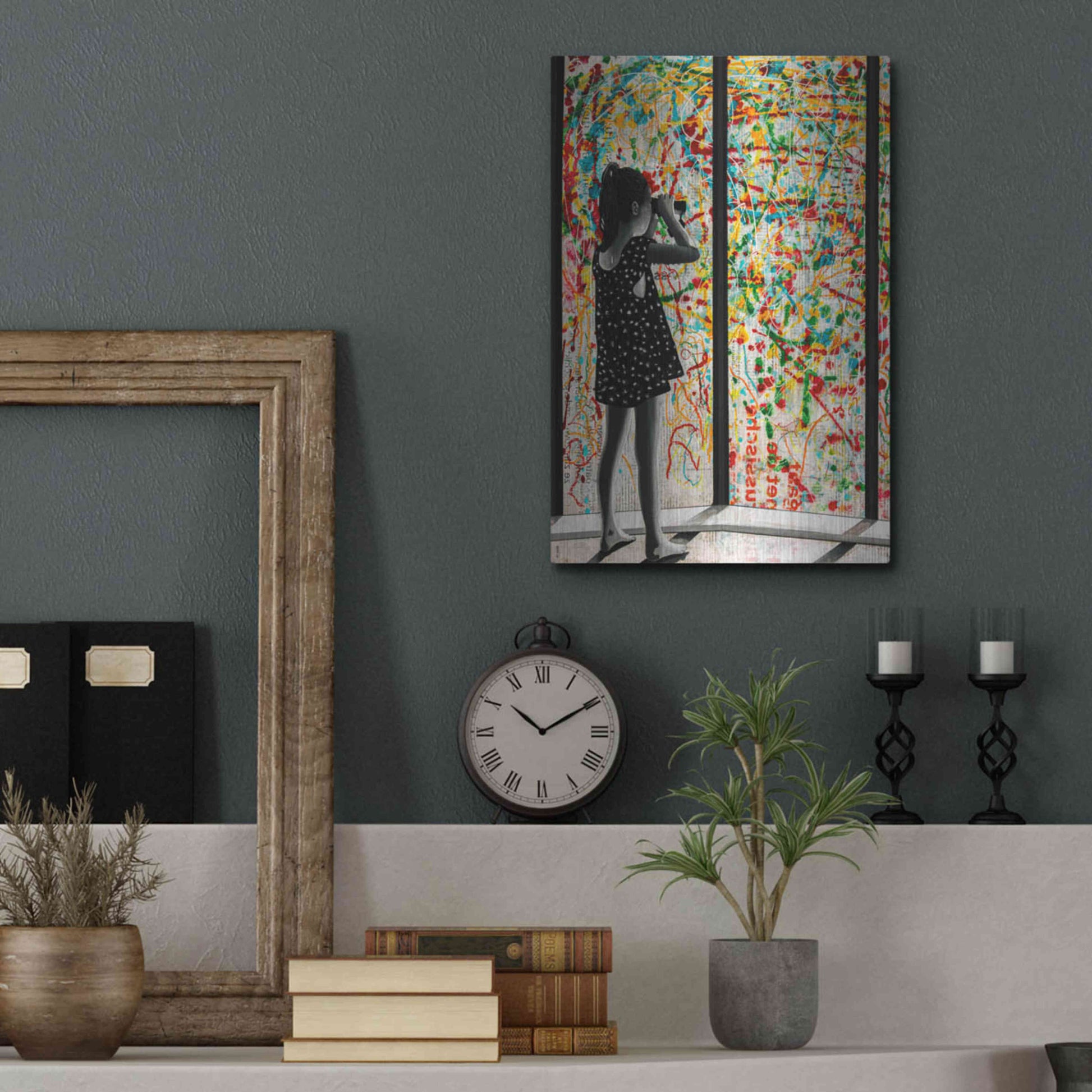 Luxe Metal Art 'ROOM WITH A VIEW' by DB Waterman,12x16