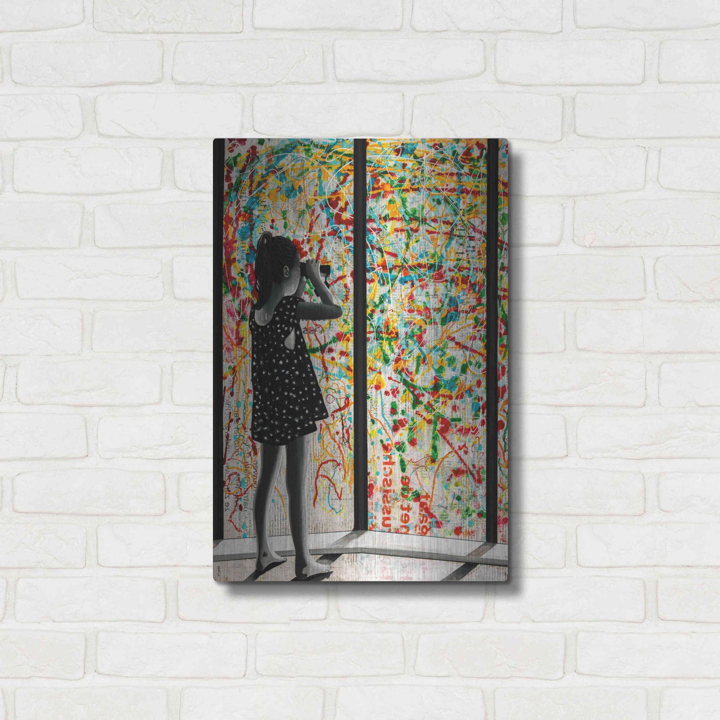 Luxe Metal Art 'ROOM WITH A VIEW' by DB Waterman,16x24