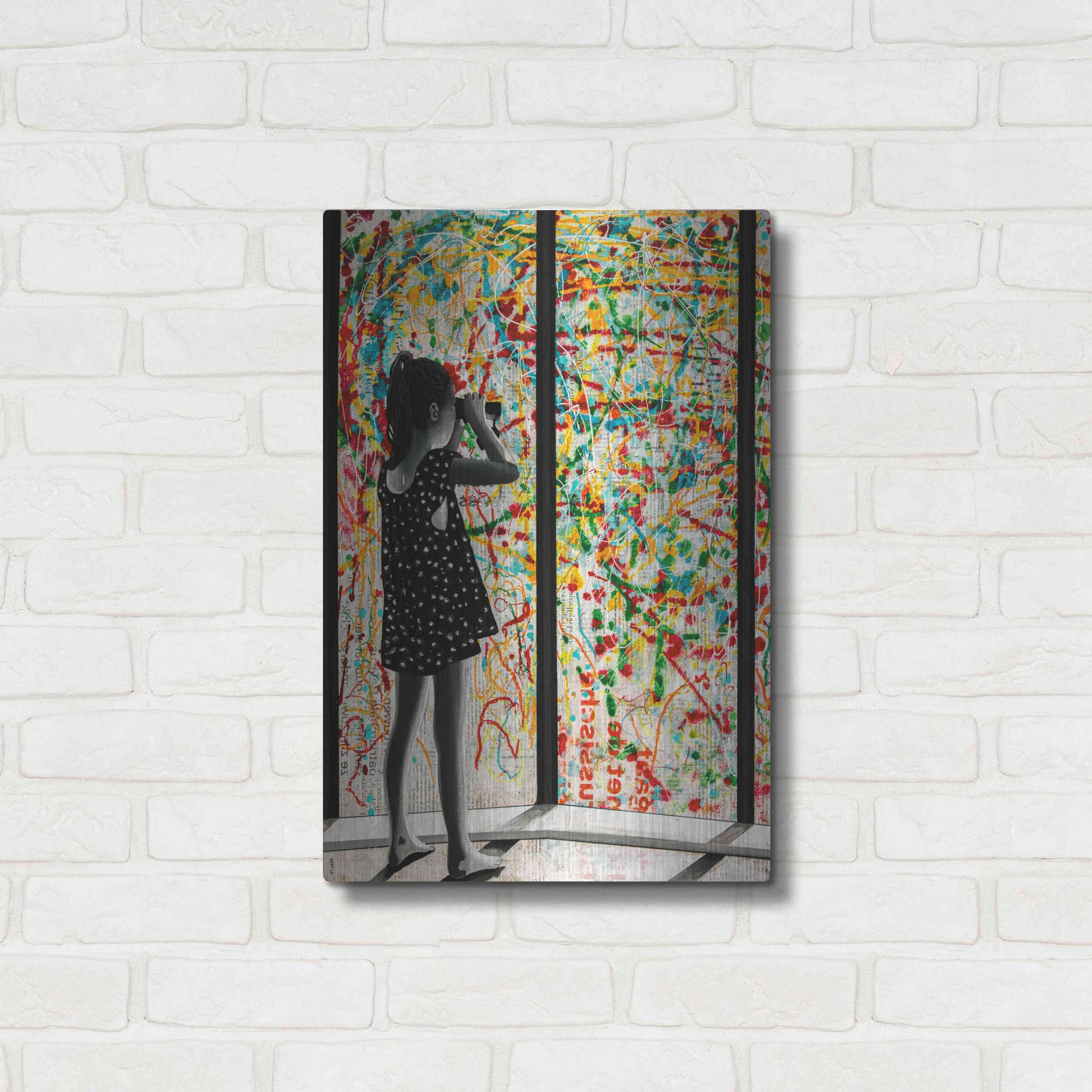 Luxe Metal Art 'ROOM WITH A VIEW' by DB Waterman,16x24