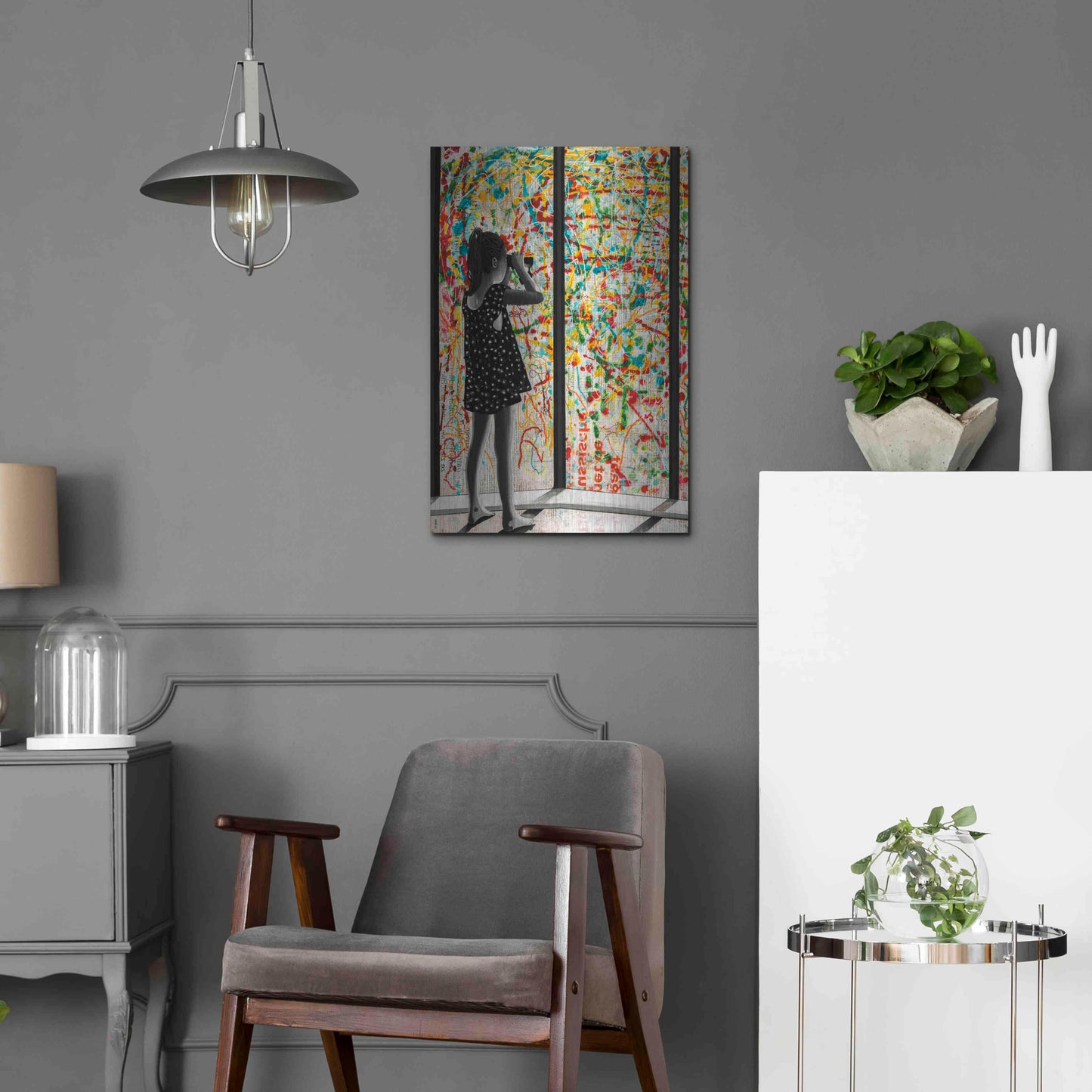 Luxe Metal Art 'ROOM WITH A VIEW' by DB Waterman,16x24