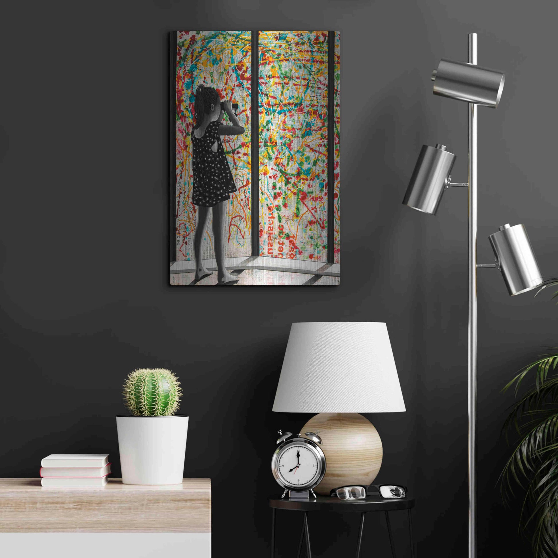 Luxe Metal Art 'ROOM WITH A VIEW' by DB Waterman,16x24