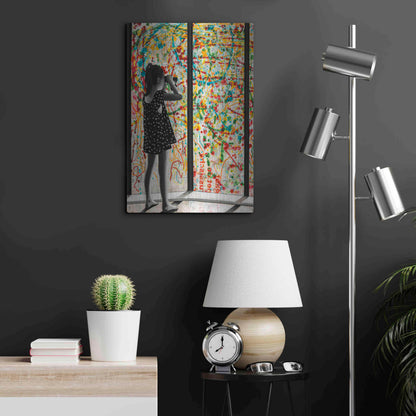 Luxe Metal Art 'ROOM WITH A VIEW' by DB Waterman,16x24