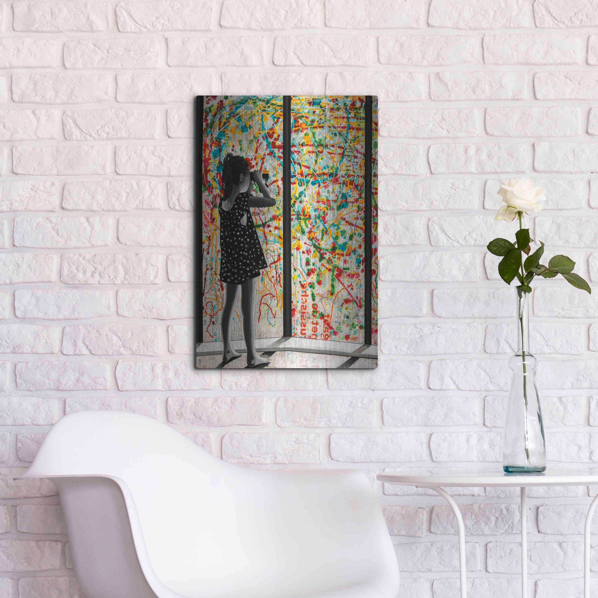 Luxe Metal Art 'ROOM WITH A VIEW' by DB Waterman,16x24