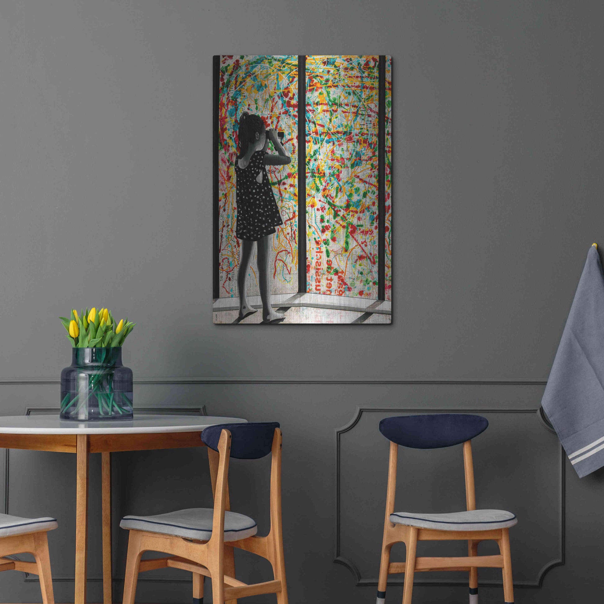 Luxe Metal Art 'ROOM WITH A VIEW' by DB Waterman,24x36